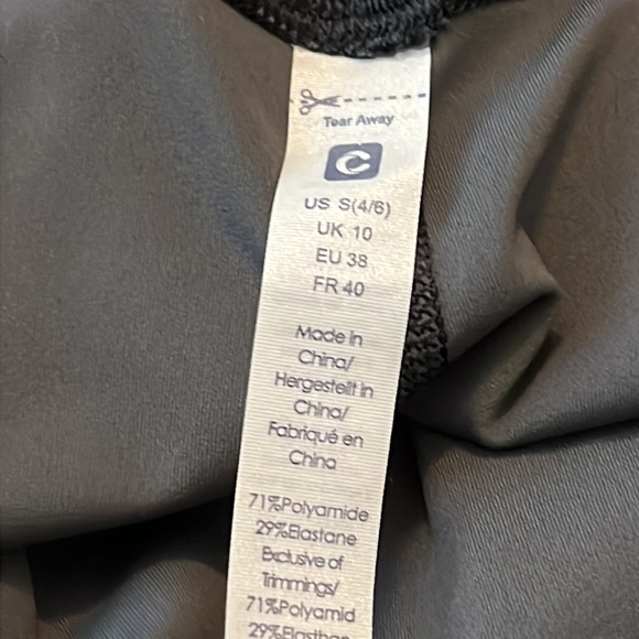 CAROVIA Women's Black/Grey Cheetah Print High Waisted Yoga Leggings Size Small - Picture 11 of 11